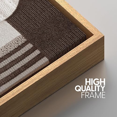 Miniatura 4 de IDEA4WALL Lienzo enmarcado para pared, collage de polígonos en blanco y negro, ilustraciones geométricas abstractas, arte moderno, formas