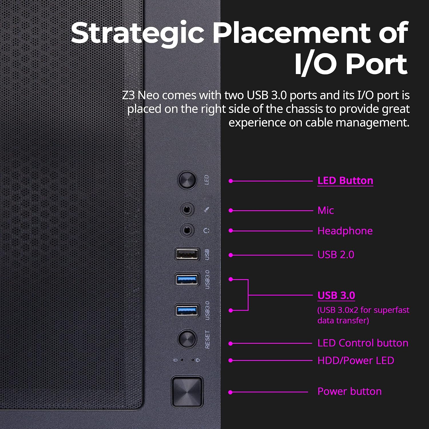 Wееklу Tор Sаlе Zalman Z3 NEO Mid Tower ATX Gaming Computer Case with Addressable RGB Strip Front Panel, Includes 2x 120mm ARGB Fans Installed, Tempered Glass Side Panel, Magnetic Dust Filter, Cable Management System
