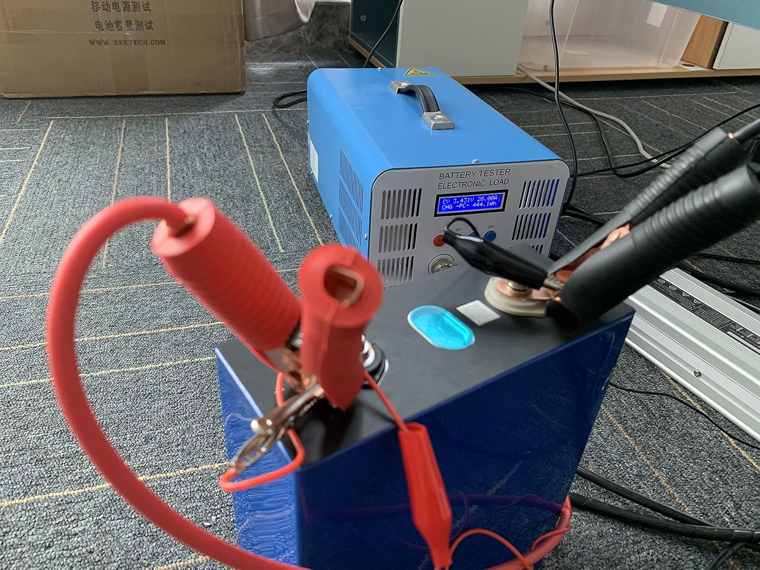 High Accuracy LiFePO4 Battery Cells Capacity Checker Tester, 5V 40A Lifepo4 Battery Cells Charge Discharge Cycle time,Capacity,Voltage,Current Testing Tool(110V USA Standard)