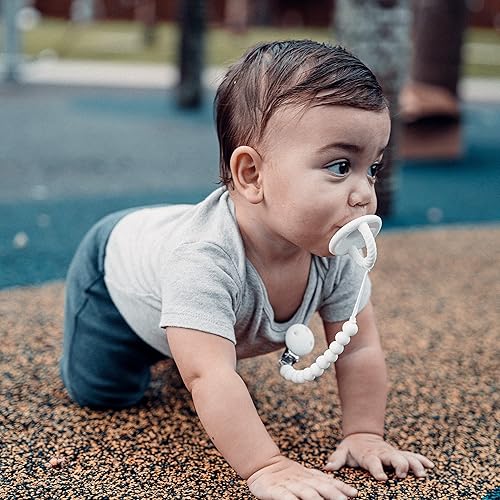 Miniatura 2 de Comfy Cubs Chupetes para bebé, paquete de 4 para 6 a 18 meses, forma de pezón suave similar al pecho, chupete de silicona compatible con CPSIA para