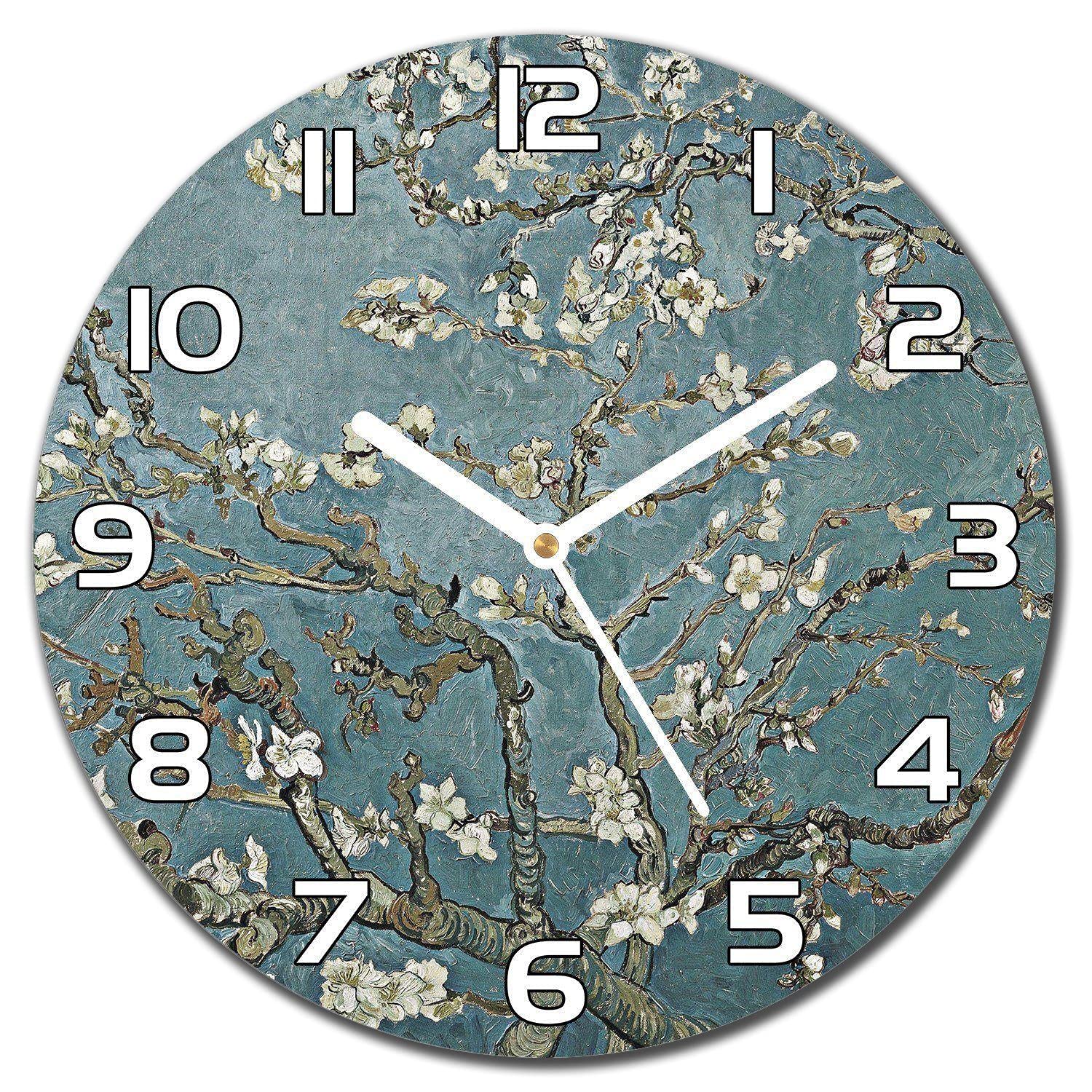 Horloge en verre moderne 30cm pour créer une ambiance zen dans votre salon