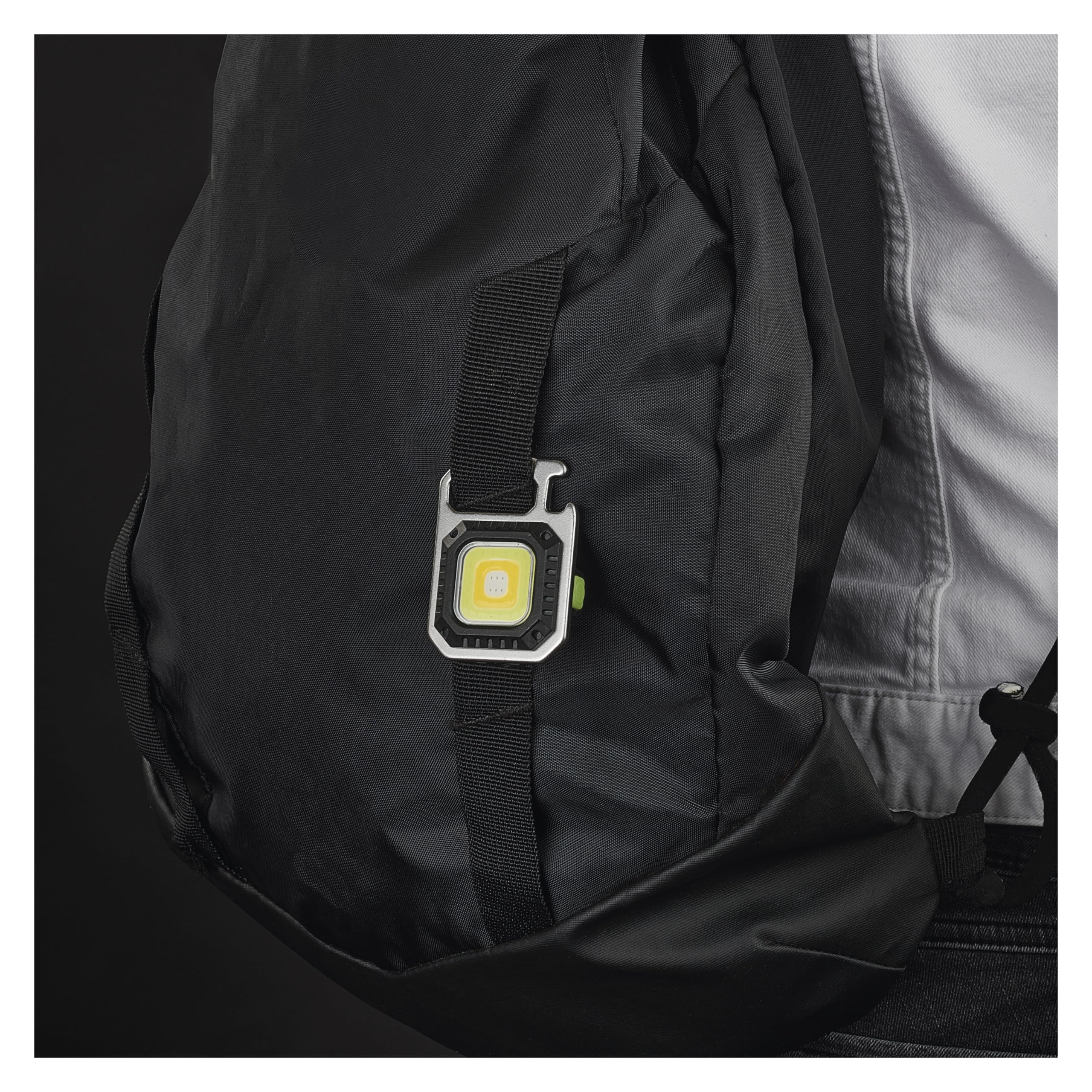 EMOS Mini Lampa Robocza LED z 7 Trybami Świecenia - Do Plecaka, Wielokrotnego Ładowania, Wodoszczelna, z Magnesem/Stojakiem/Klipsem, Odporna Na Uderzenia