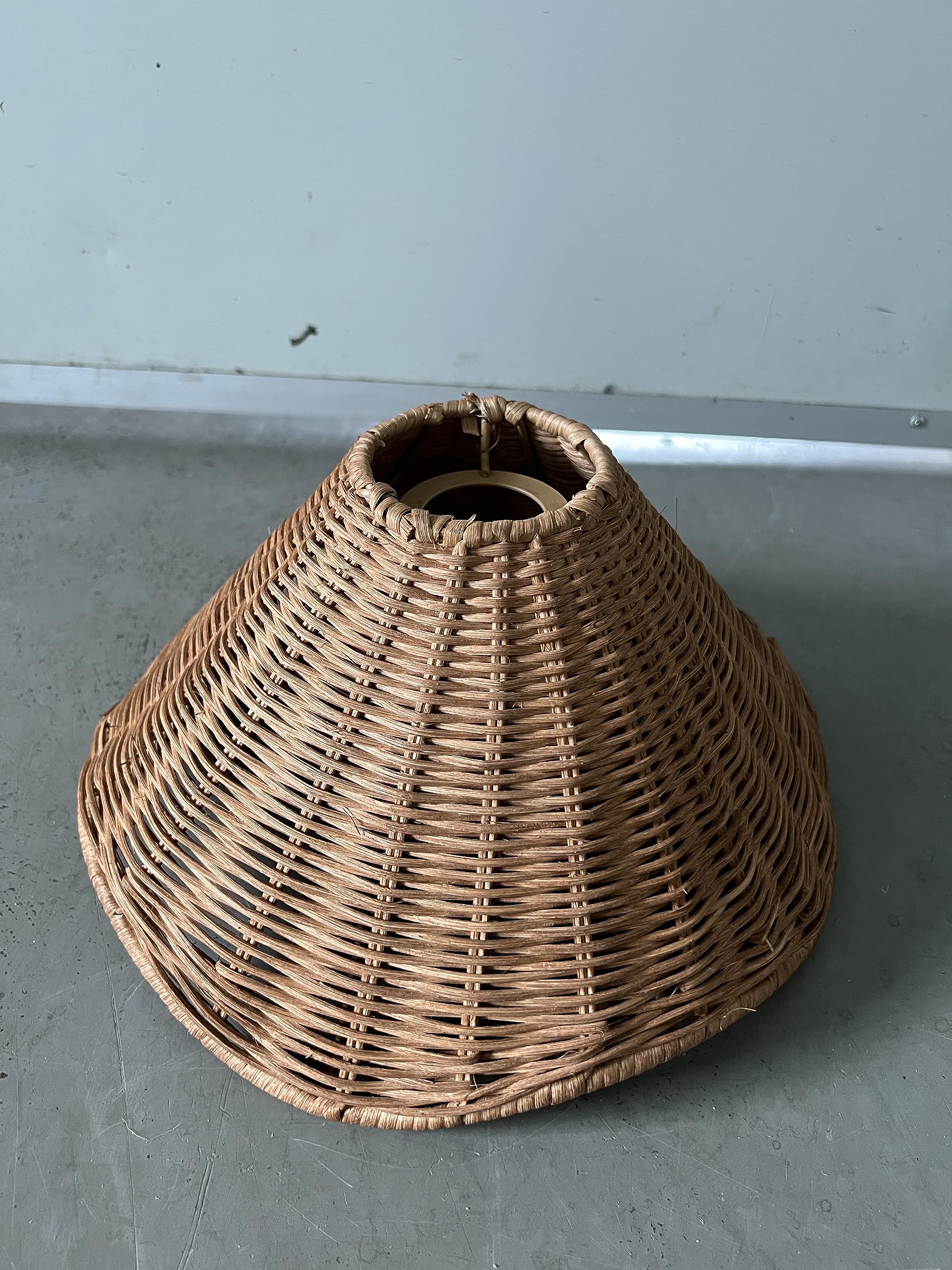 creative rattan lampshade hanging pendant light covers wicker woven,rustic Boho Ceiling Light cover For Hallway Bedroom Kitchen Light Fixture Replacement floral Flower-inspired Designs