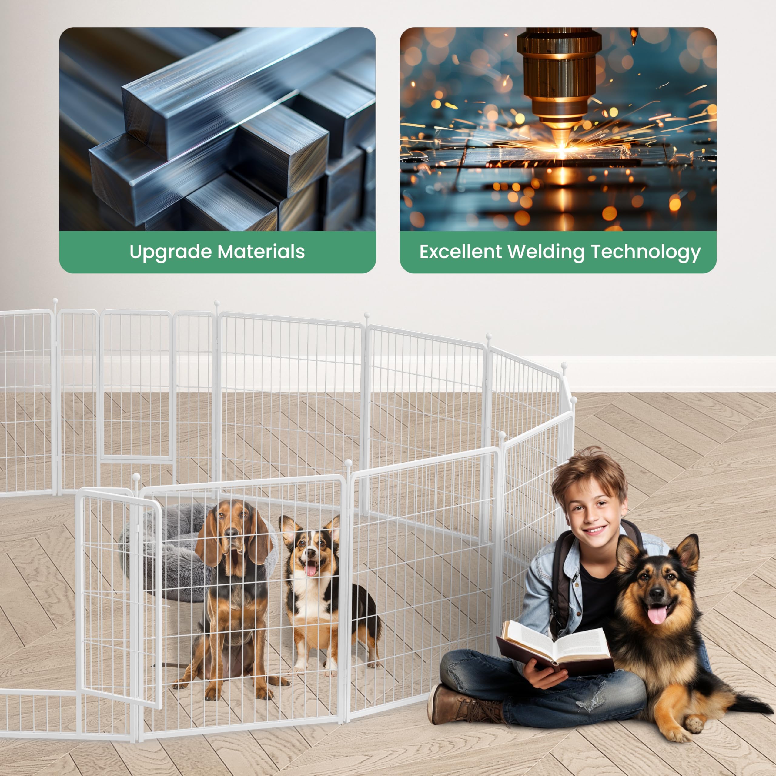 dogページ Amazon.com : Simple Deluxe Dog Playpen, 40