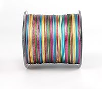 Vista 8 de RUNCL Línea de pesca trenzada de 8 hebras, línea trenzada de colores de alta visibilidad, súper fuerte, resistente a la abrasión, no se estira, 328