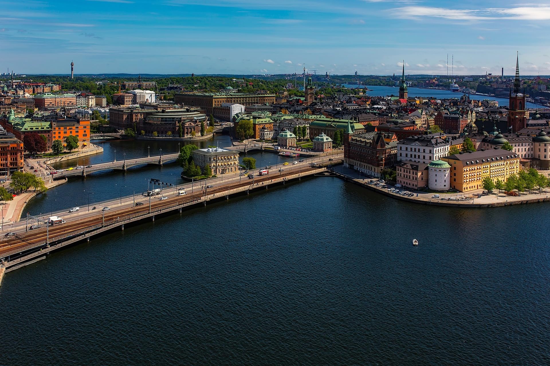 Classic Jigsaw Puzzles 1000 Pieces Stockholm Cityscape Sweden 26x38CM — image 1
