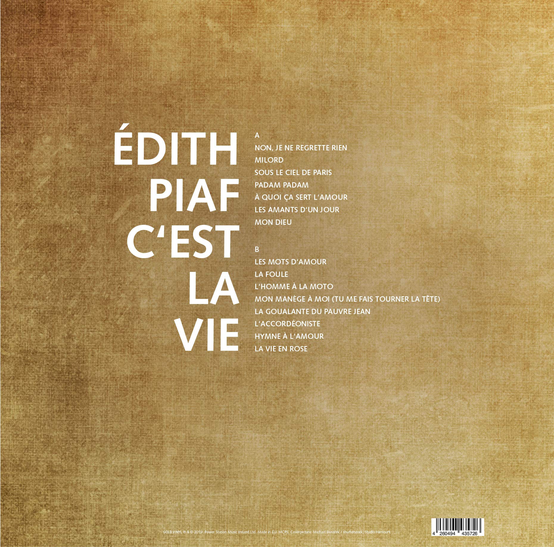 Edith Piaf - C´est La Vie - 180 gr. marbled