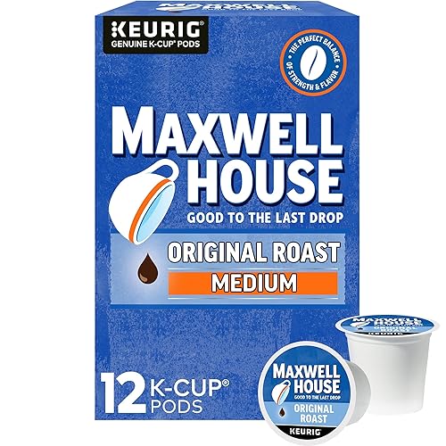 Maxwell House Cápsulas de café Keurig K-Cup de tostado medio original caja de 12 unidades