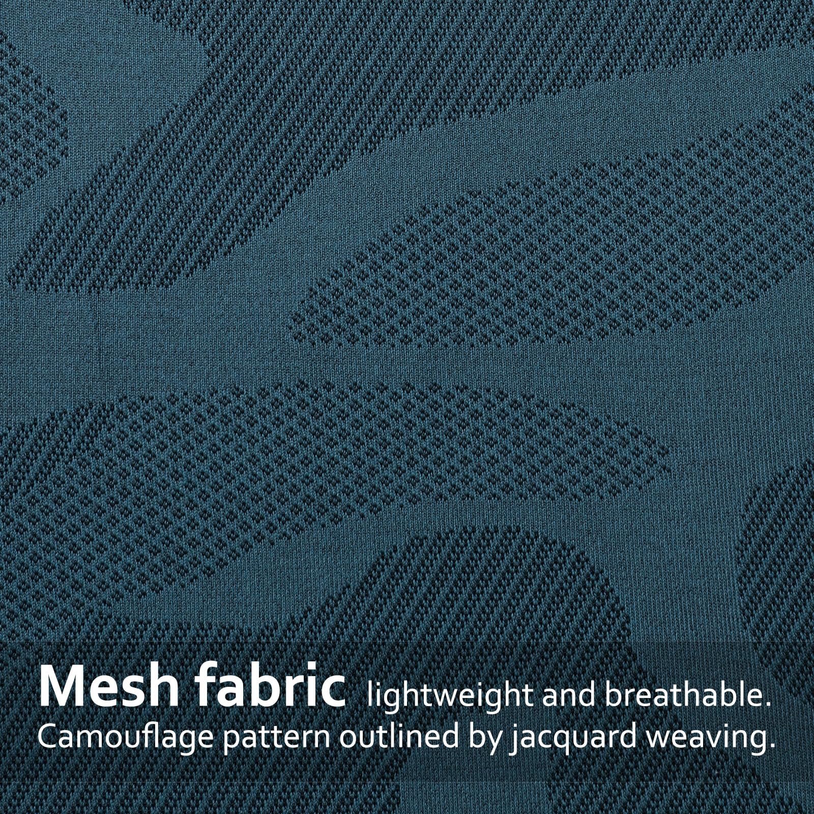 Superora Paquete de 3 camisetas deportivas para hombre, de secado rápido, para correr, entrenamiento, manga corta, malla transpirable con patrón de camuflaje jacquard — view 6