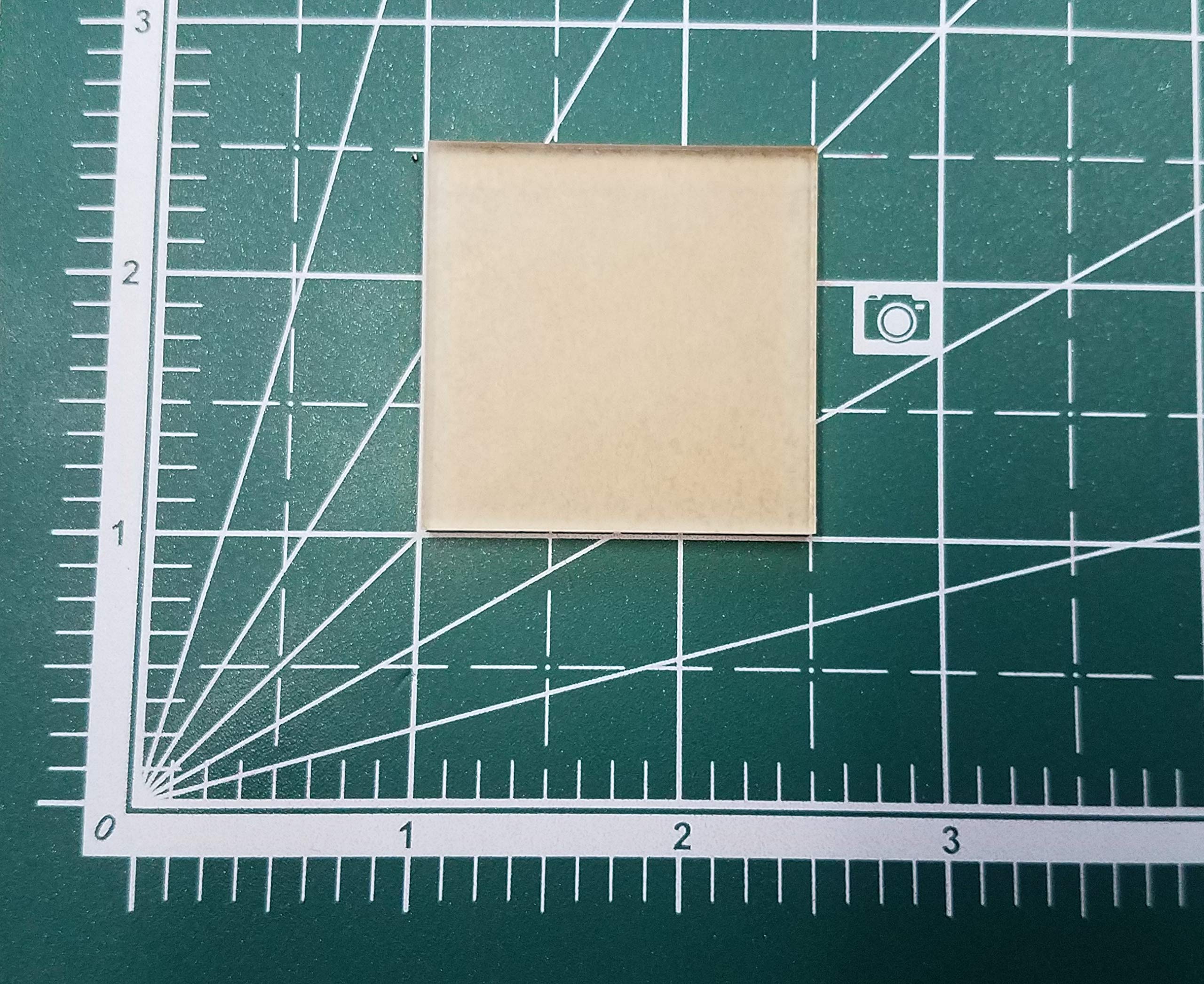 25x Clear Acrylic Square Blanks - 1/8" Thick (Select Size) - LaserThing (1.5")