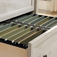 Vista 5 de Sauder Edge Water 2 Drawer Lateral Filing Cabinet, Office File Cabinet, in Chalked Chestnut