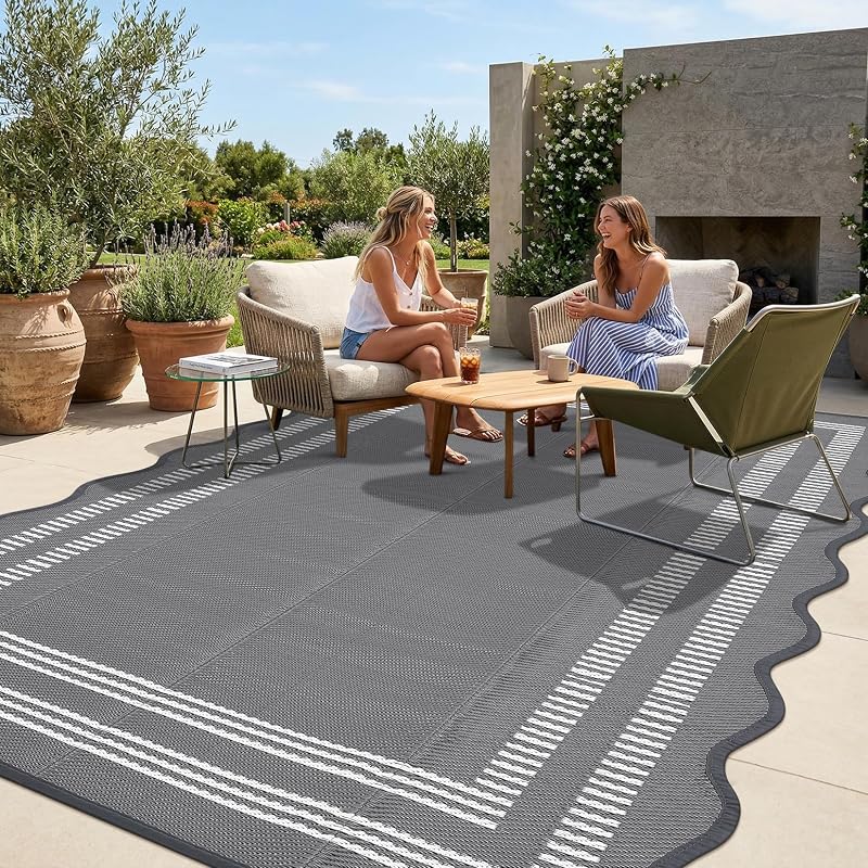 Garvee Waterproof Outdoor Rug 8x10