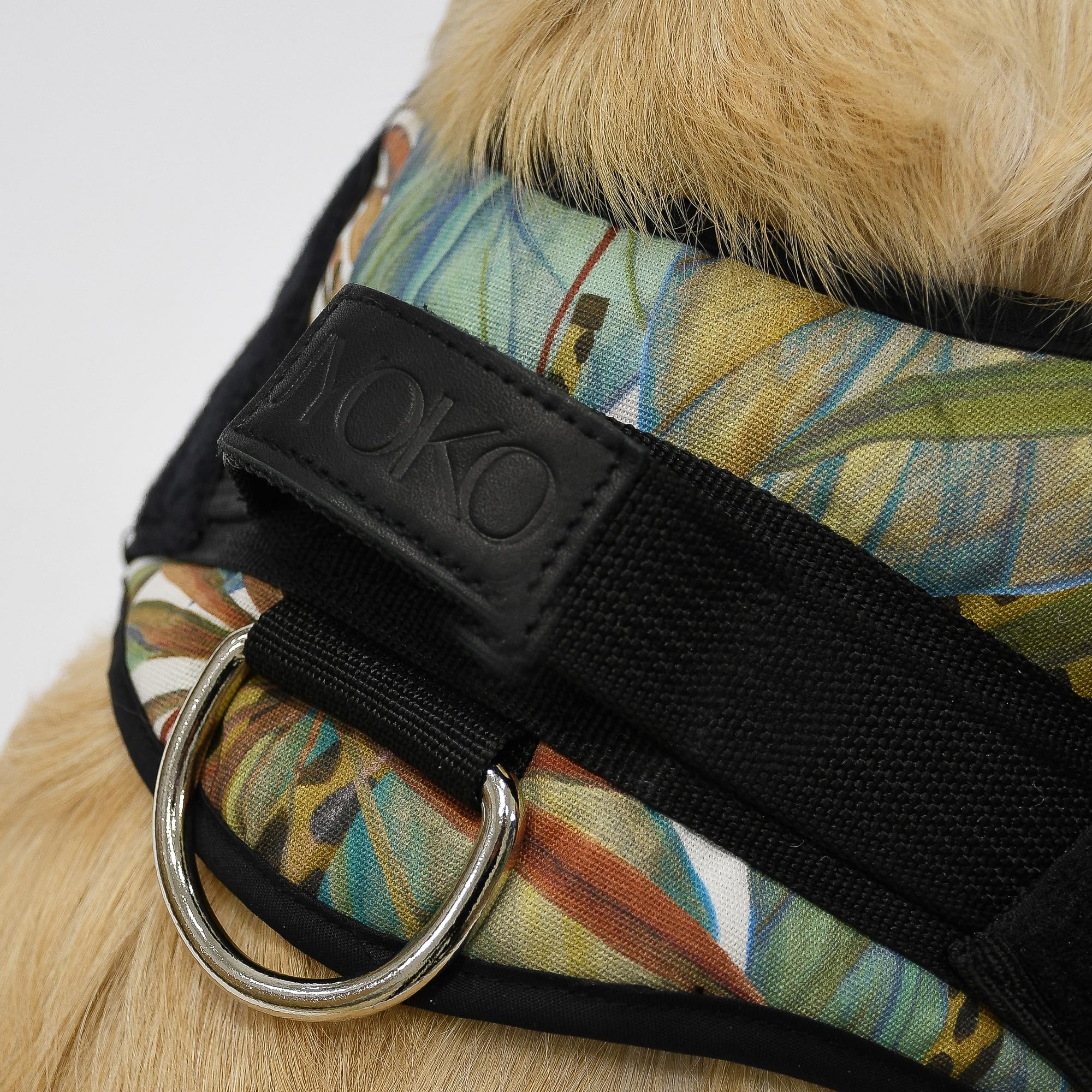 Jyoko Pets Arnés para Perro – Ajustable, Ergonómico y con Asa de Control (Safari, XL)