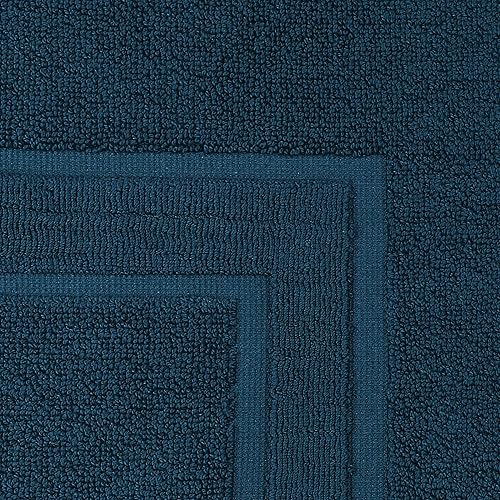 Vista 20 de GLAMBURG Paquete de 2 tapetes de baño de algodón prémium de 20 x 32 pulgadas, 100% algodón hilado en anillo, calidad de hotel y spa, 21.16 oz/m²