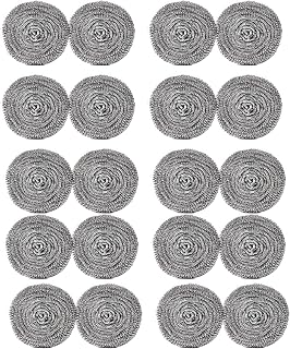 Gugou Steel Wool Dish Scrubber Stainless Scouring Pad Sponge Kitchen Cleaning Ball for Cleaning Dishes Pots Pans and Ovens (20g)