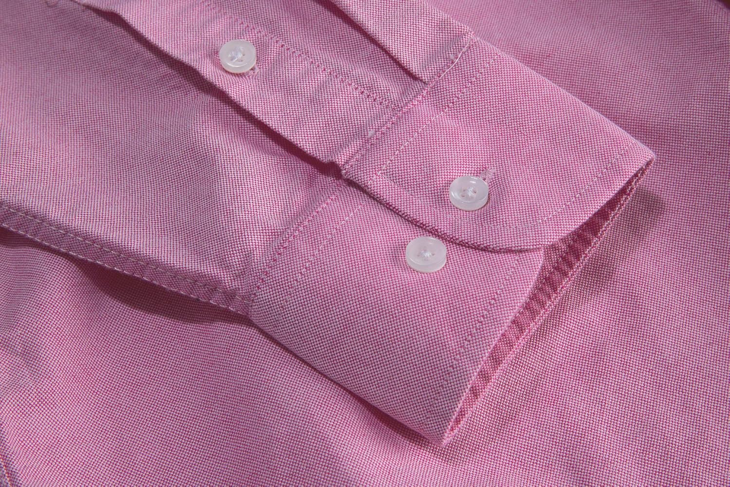 MUSE FATH Men's Oxford Dress Shirt-Cotton Casual Regular Fit Long Sleeve Shirt - Image 4