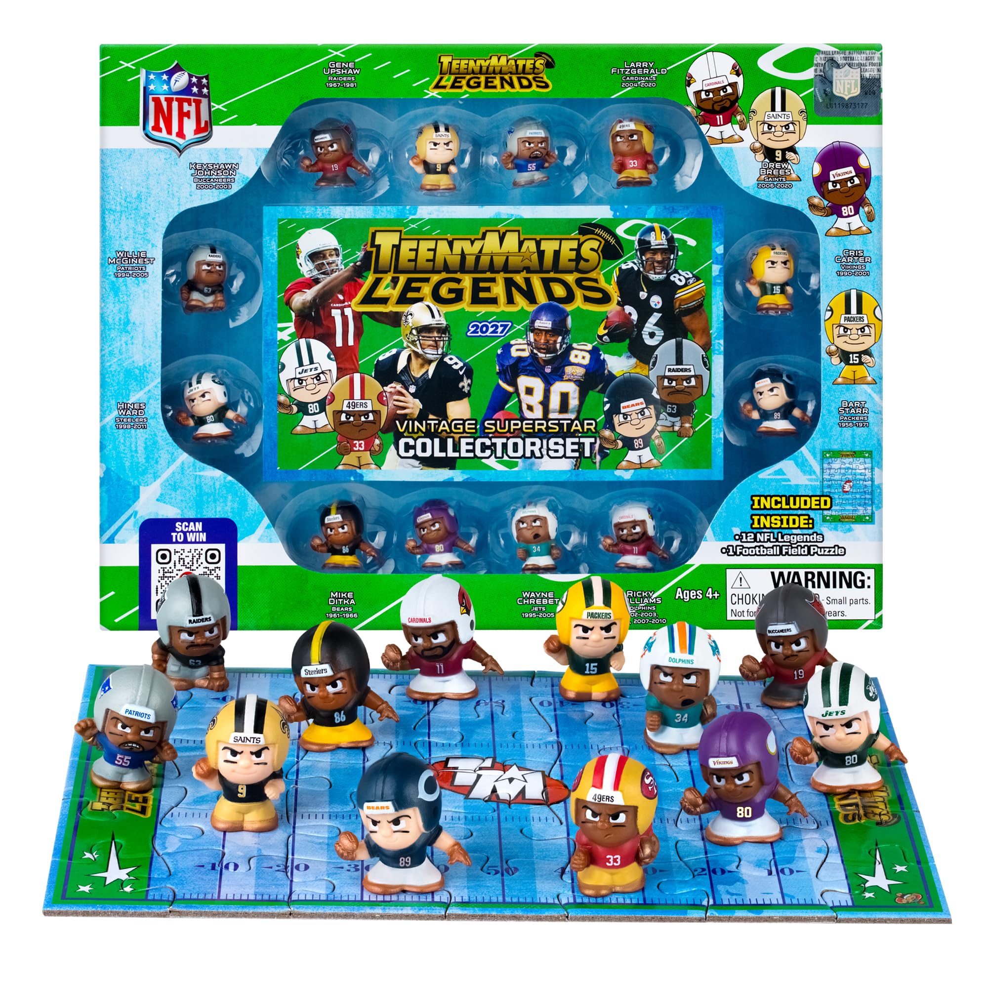 Party Animal TeenyMates NFL Football Legends Action Figures Gift Set