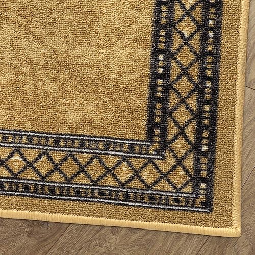 Miniatura 4 de Antep Rugs Alfombras Modernas con Bordes 2x7 Antideslizantes (Antideslizante) de Perfil Bajo con Respaldo de Goma para Interiores Alfombras de