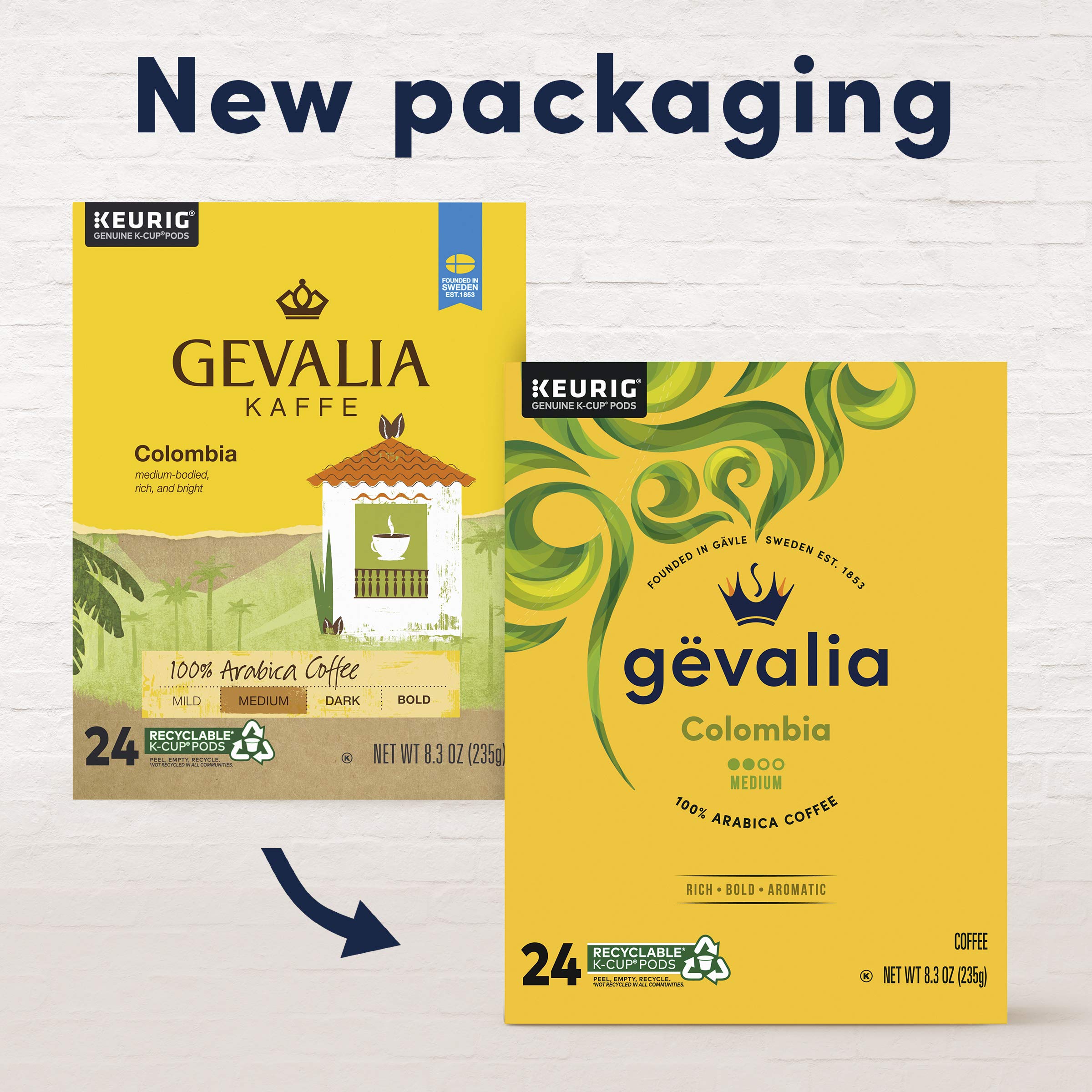 Amazon.com: Gevalia Colombia Medium Roast K-Cup Coffee Pods (24 ct