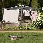 Household Essentials 4000 Outdoor Parallel Style Clothes Dryer with Steel Arms | 30 Lines to Hang Wet Laundry