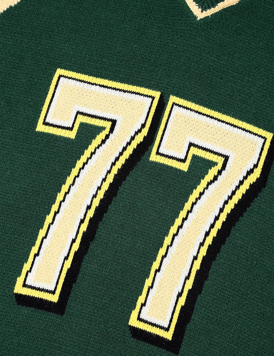 Aelfric Eden Women's Number Graphic Knit Tops Oversized 3/4 Batwing Sleeve V Neck Streetwear Trendy Tops