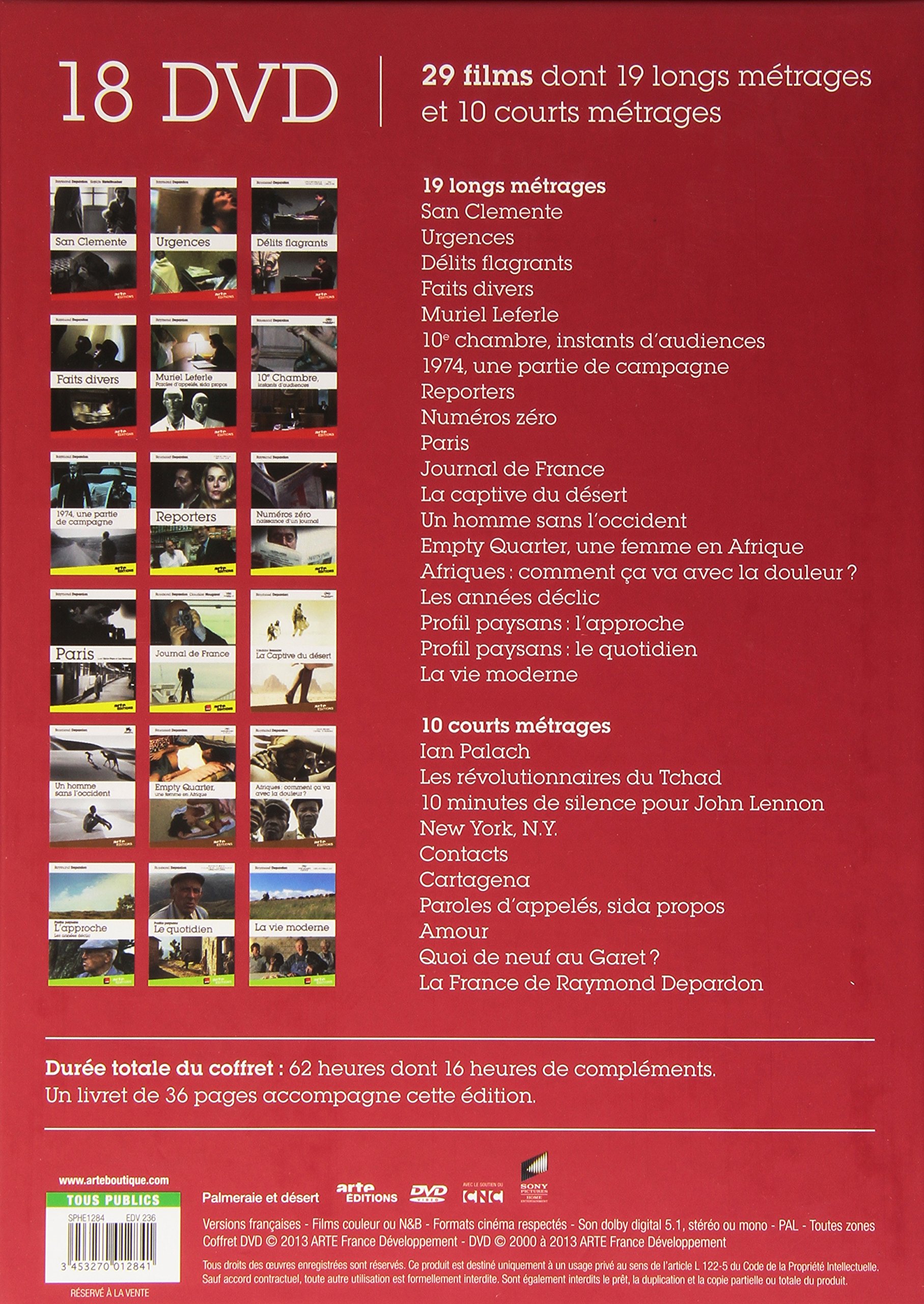 Depardon integrale - 18 dvd
