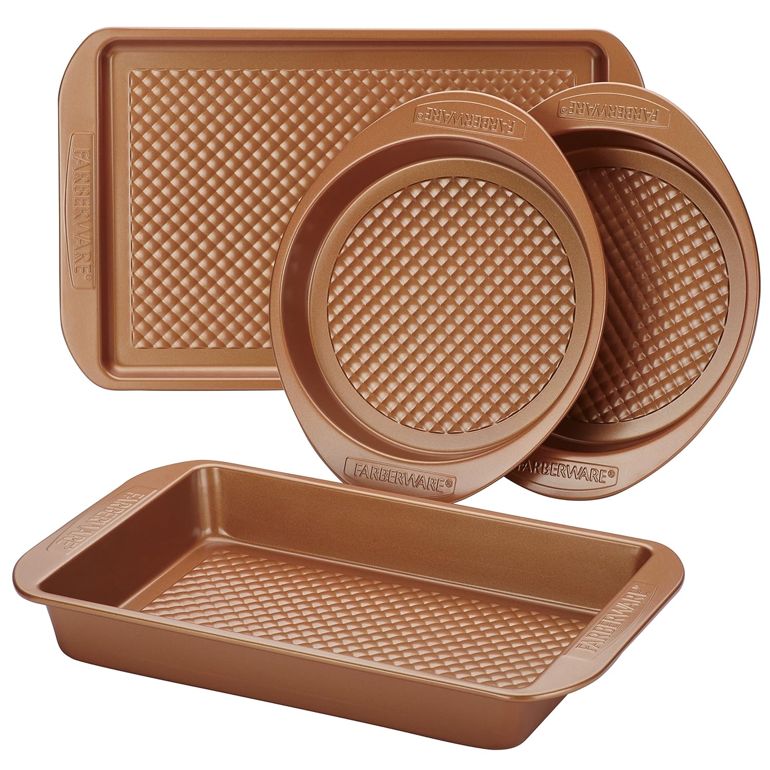 Farberware(r) Colorvive(tm) Nonstick Bakeware Set, 4Piece, Copper