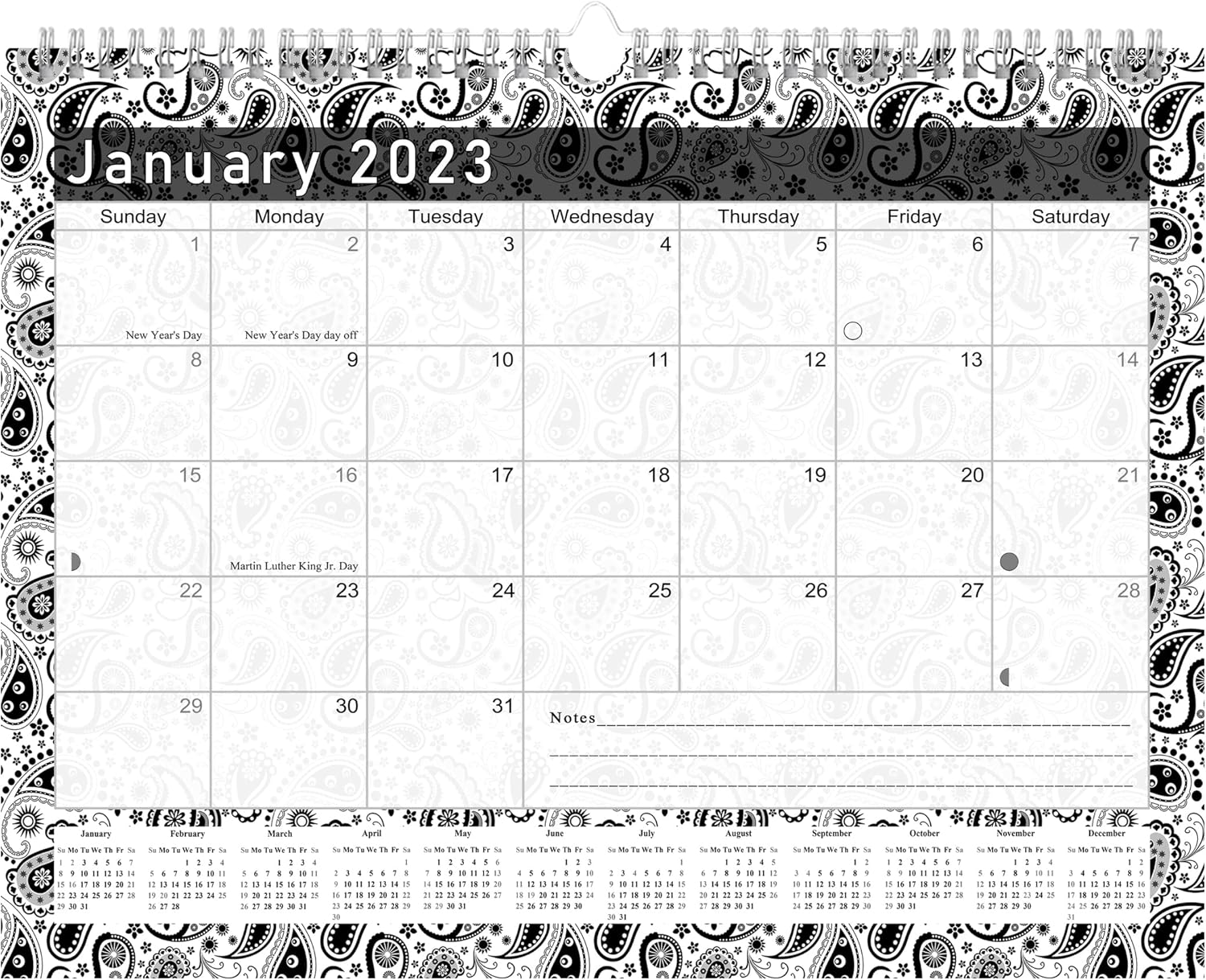 2022 2023 Monthly SpiralBound Wall / Desk Calendar 16