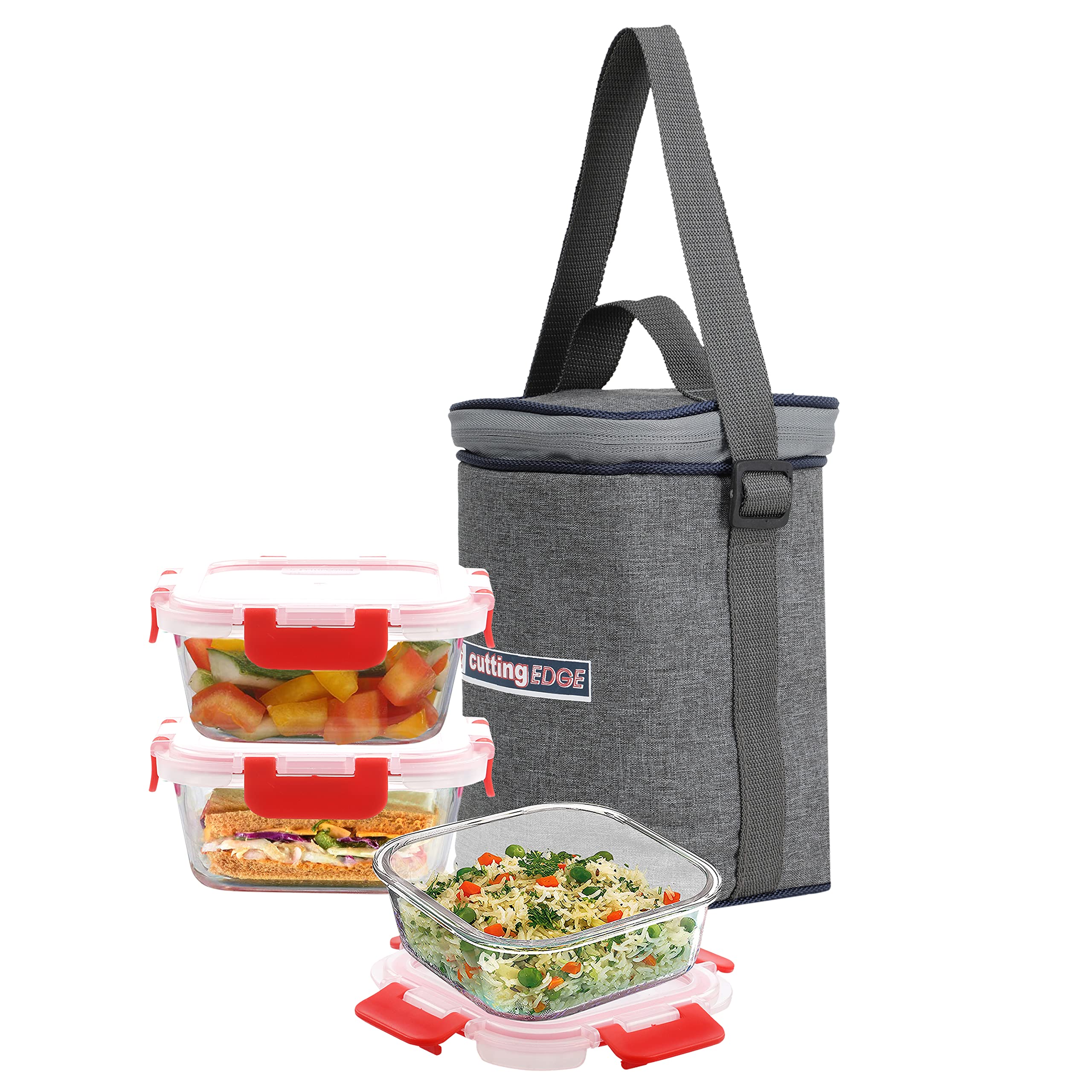 Glass Lunch Boxes - Leakproof & Airtight (Set of 2) -11 Glass Lunch Boxes - Leakproof & Airtight (Set of 2) -11