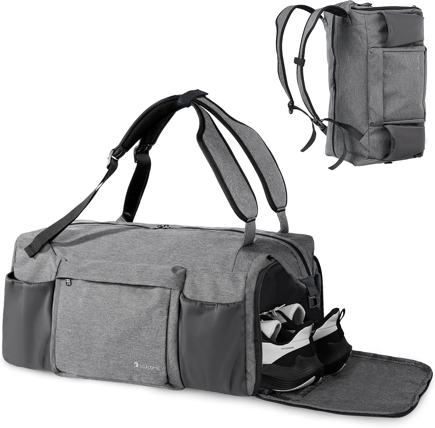 Small Gym Bag for Men with Shoes Compartment and Wet Pocket Convertible Duffle Bag ...