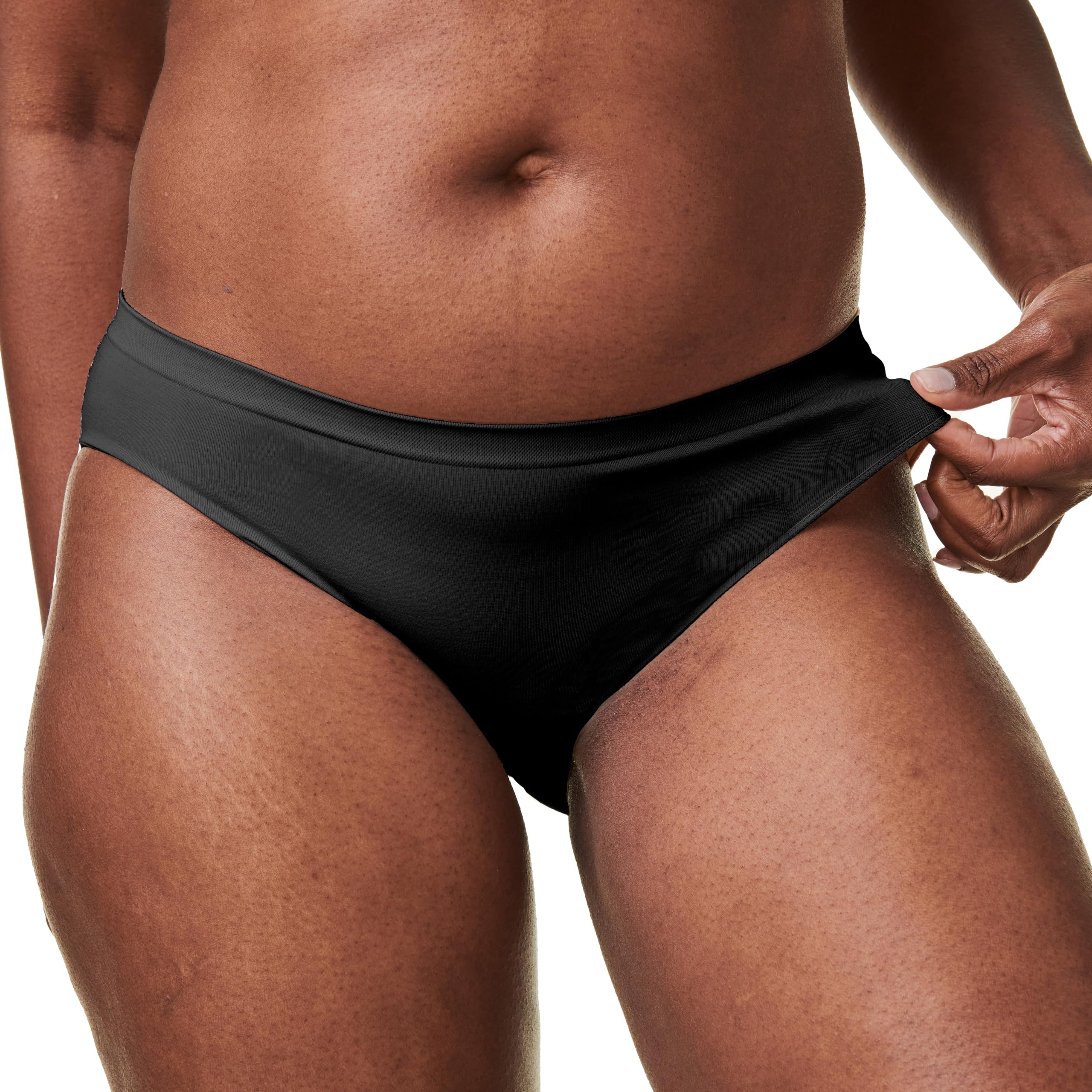 Bravado Designs Sustainable Panty | Mid-Rise | Seamless | Black | XS/S