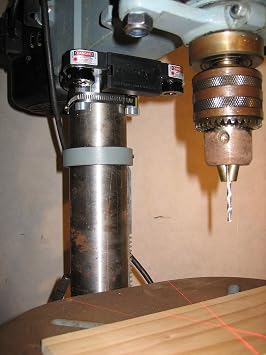 Wixey WL133 Drill Press Laser Crosshair Long-Lasting Easy-Use Portable Drill Press Guide Thin Precision Laser Alignment Tool Perfect Drilling Machine for Accurate Setup Where Needed