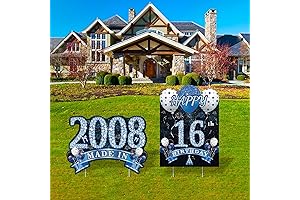 16th Birthday Yard Signs Decorations for Boys Girls