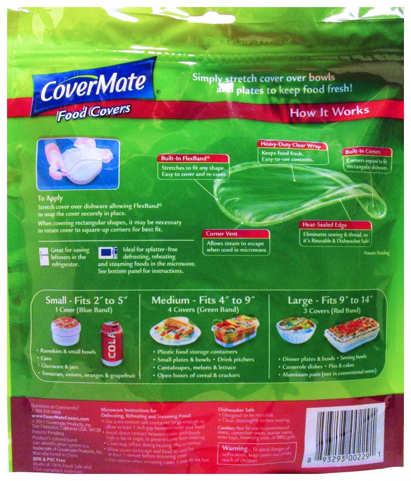 Covermate Stretchtofit Food Covers Convenient Reclosable Bags Buy