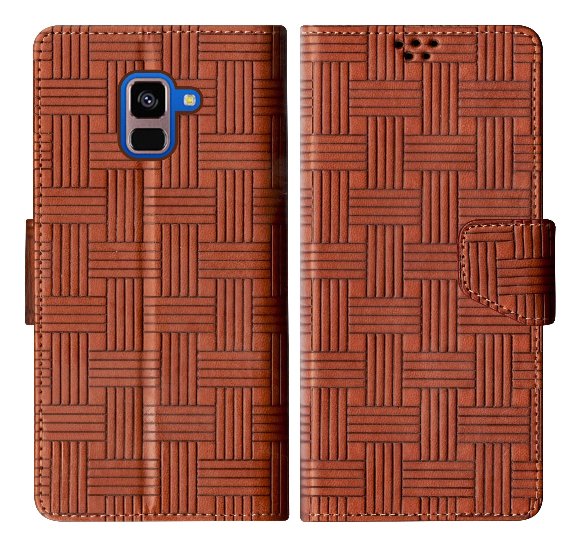 SBMS Flip Cover for Samsung Galaxy A8 Plus Back Cover Case with Magnatic Closure | Inbuilt Stand | Card & Money Pocket (Mat Tan) (B0CBWVHYJ8) Amazon Price History, Amazon Price Tracker