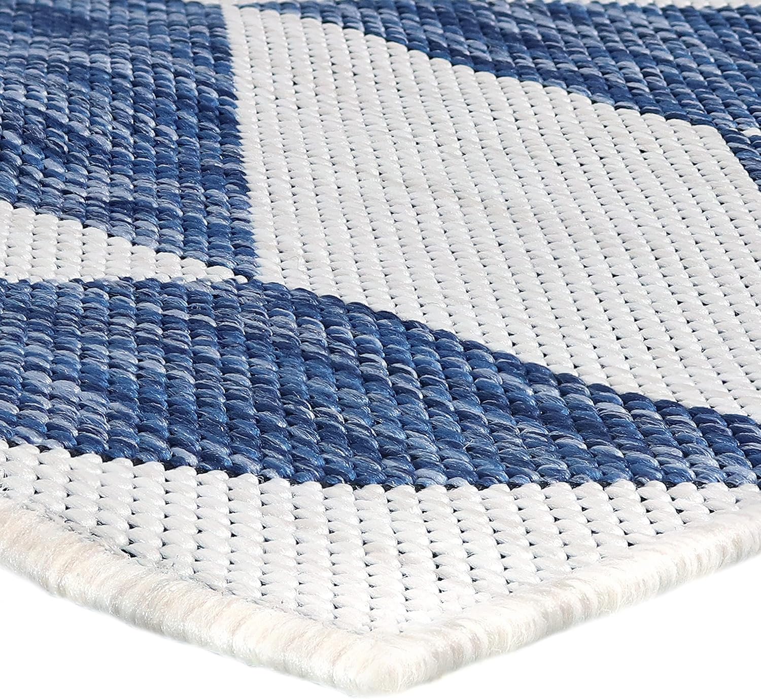 Sunnydaze 5' x 7' Weather-Resistant Indoor or Outdoor Area Rug for Living Room, Dining Room, Bedroom, Patio - Geometric Affinity