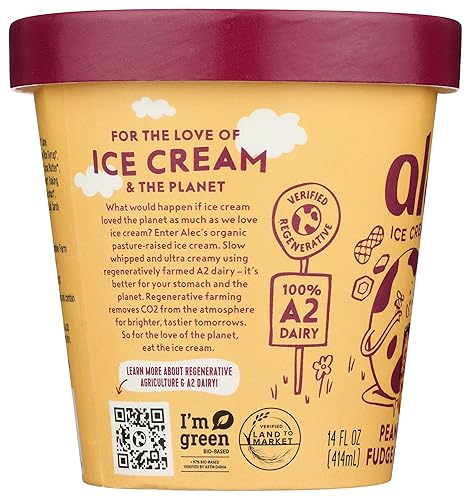 Miniatura 4 de Alec's Helado orgánico de nido de abeja de mantequilla de maní