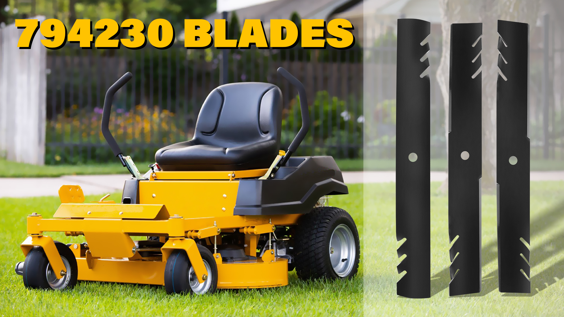 Amazon.com : Replace for 3PK Lawn Mover Blades, Fit for 60