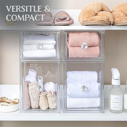Miniatura 4 de Organizadores de cajones transparentes - acrílico, duraderos, apilables y extraíbles. Ideal para medicina, cosméticos, maquillaje y organización de