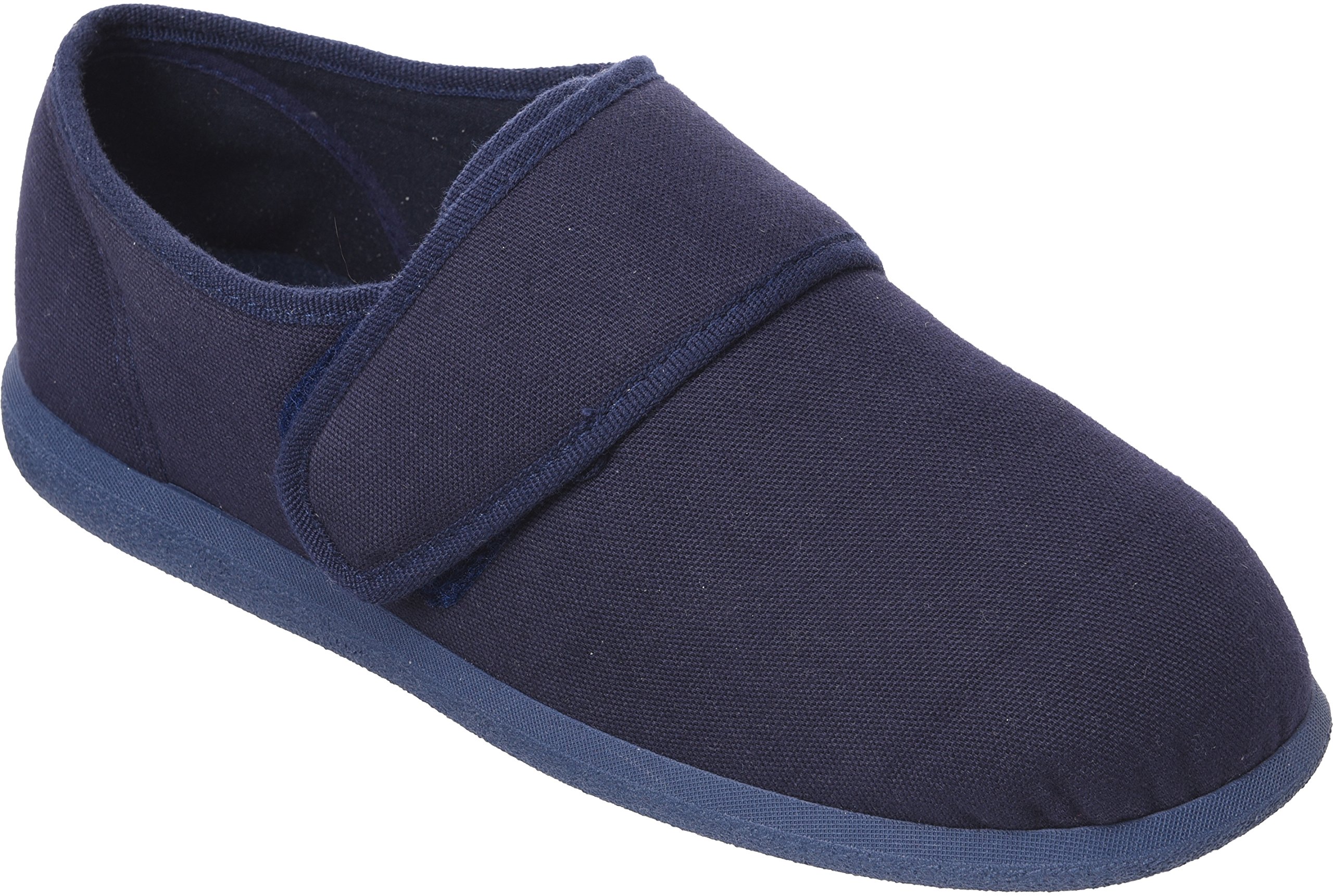 Henry Extra Roomy (3H Width) Men's Fabric Shoes - Navy - 9 UK
