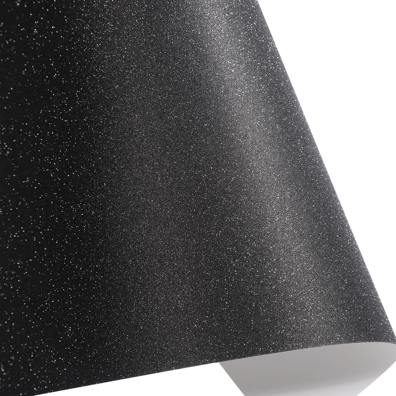12 Sheets Black Glitter Cardstock 12"x12" 250gsm/90lb for Decoration