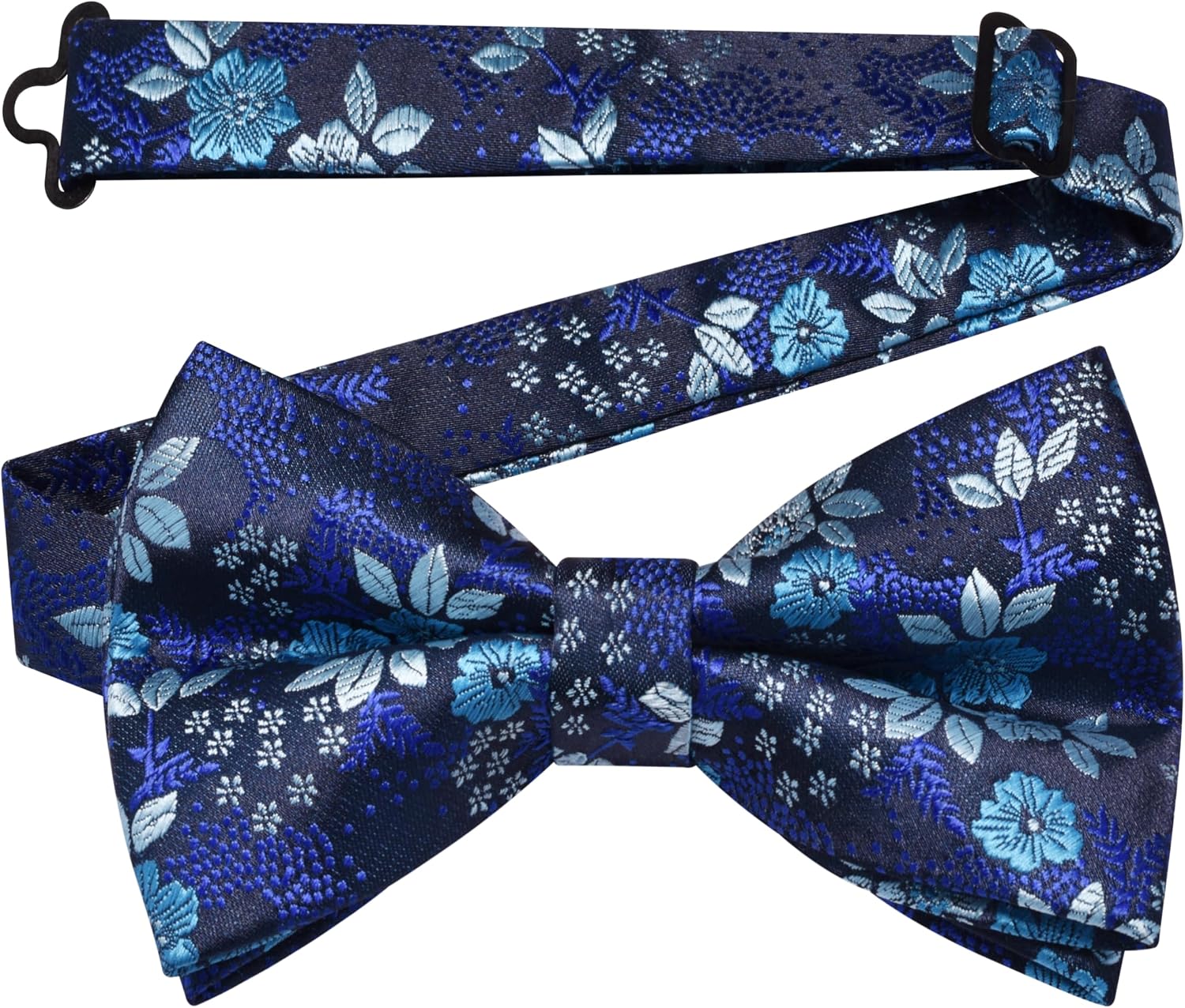 GUSLESON Floral Bow Ties for Men Pre-tied Adjustable Bowties for Wedding Business Party