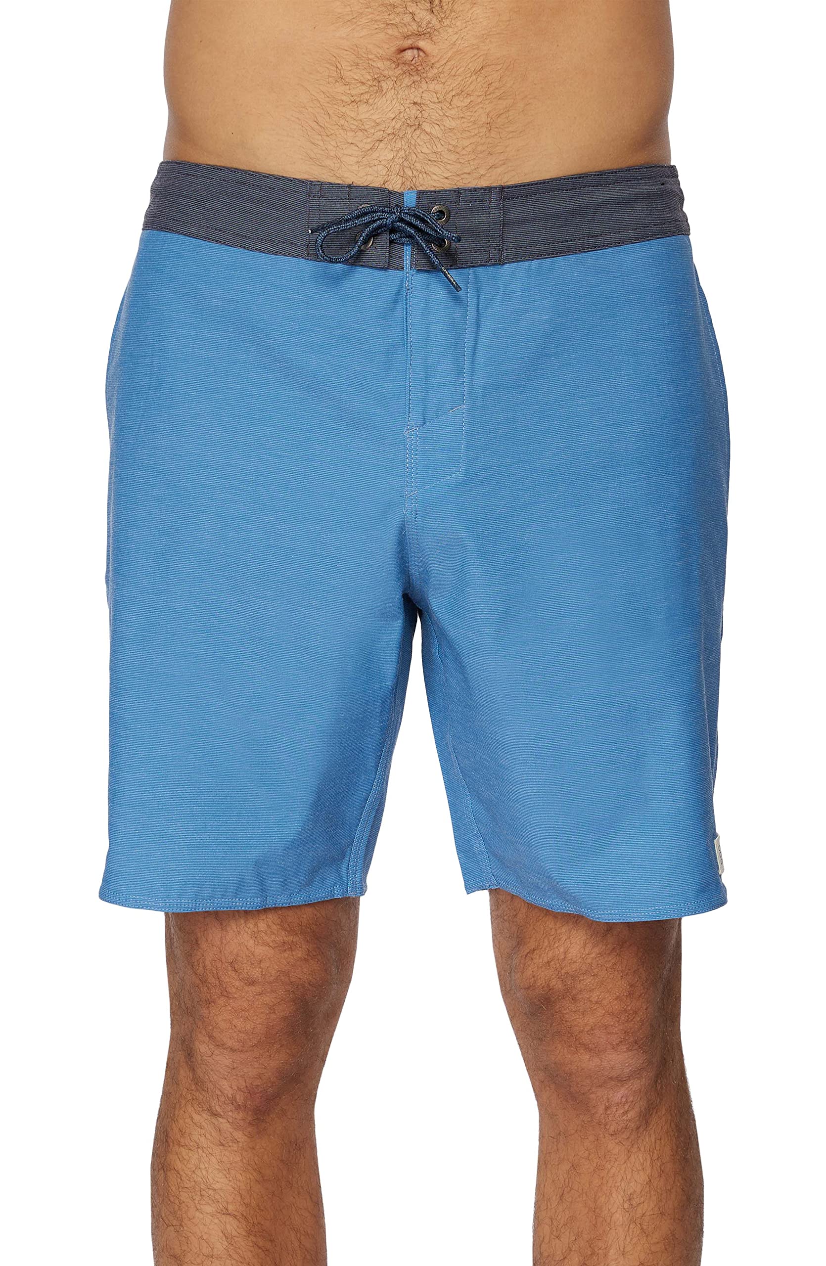 Men's 18" Contrast Waistband Boardshorts - Water Resistant Swim Trunks for Men with Quick Dry Stretch Fabric and Pockets-image-30