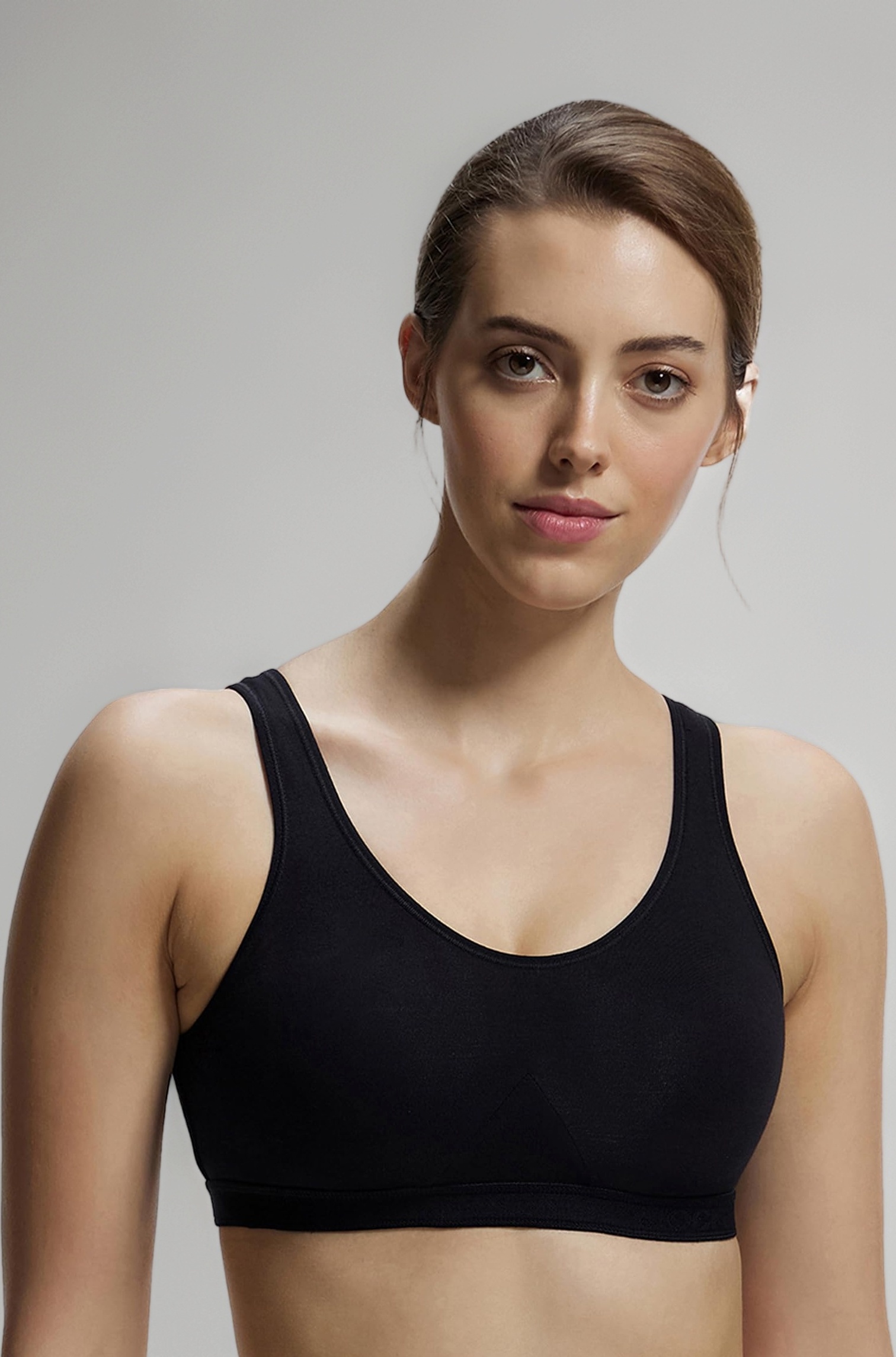 1376 Women Super Combed Cotton Elastane Active Bra | Wirefree | Non Padded | Full Coverage Slip-On with Wider Straps | Fabric