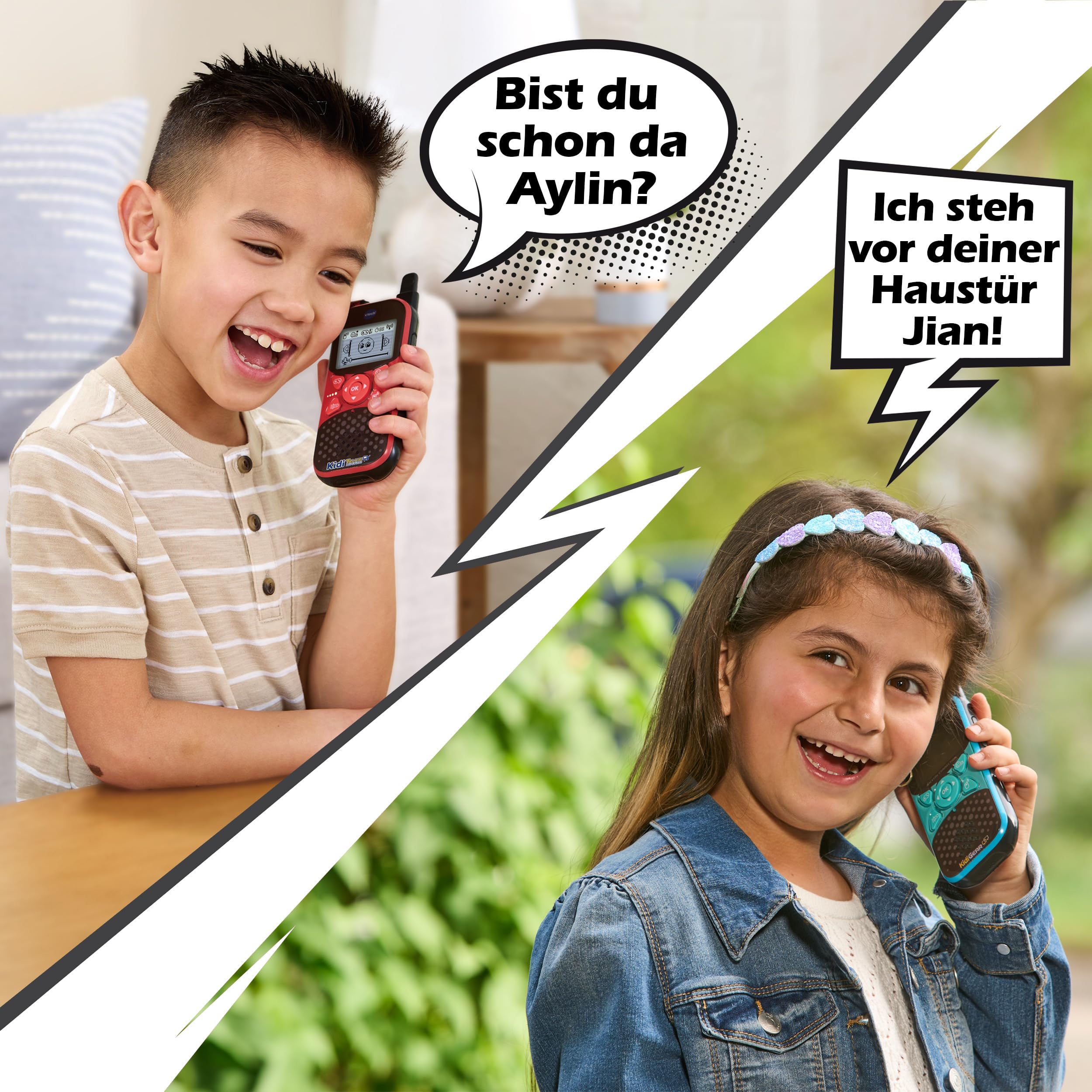 VTech KidiTalkie Explorer - 2X Walkie-Talkie 8-in-1 für Kinder