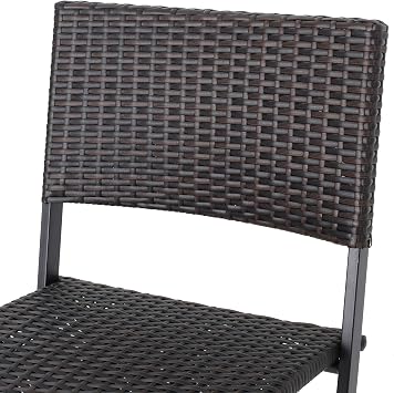 Christopher Knight Home Margarita Outdoor Wicker Barstools, 2-Pcs Set, Multibrown
