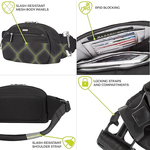 Miniatura 3 de Travelon Riñonera oculta antirrobo color negro Negro talla única  Riñonera oculta antirrobo