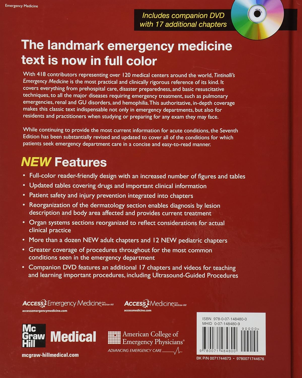 Tintinalli's Emergency Medicine: A Comprehensive Study Guide, Seventh Edition (Book and DVD) (Emergency Medicine (Tintinalli))