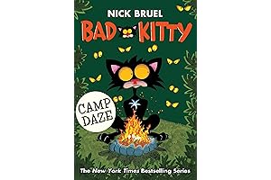 Bad Kitty Camp Daze (paperback black-and-white edition)”, the hilarious and heartwarming graphic novel