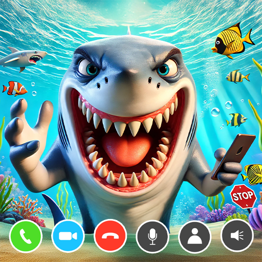 🦈 Angry Shark Video Call – Funny Ocean Prank App for Kids